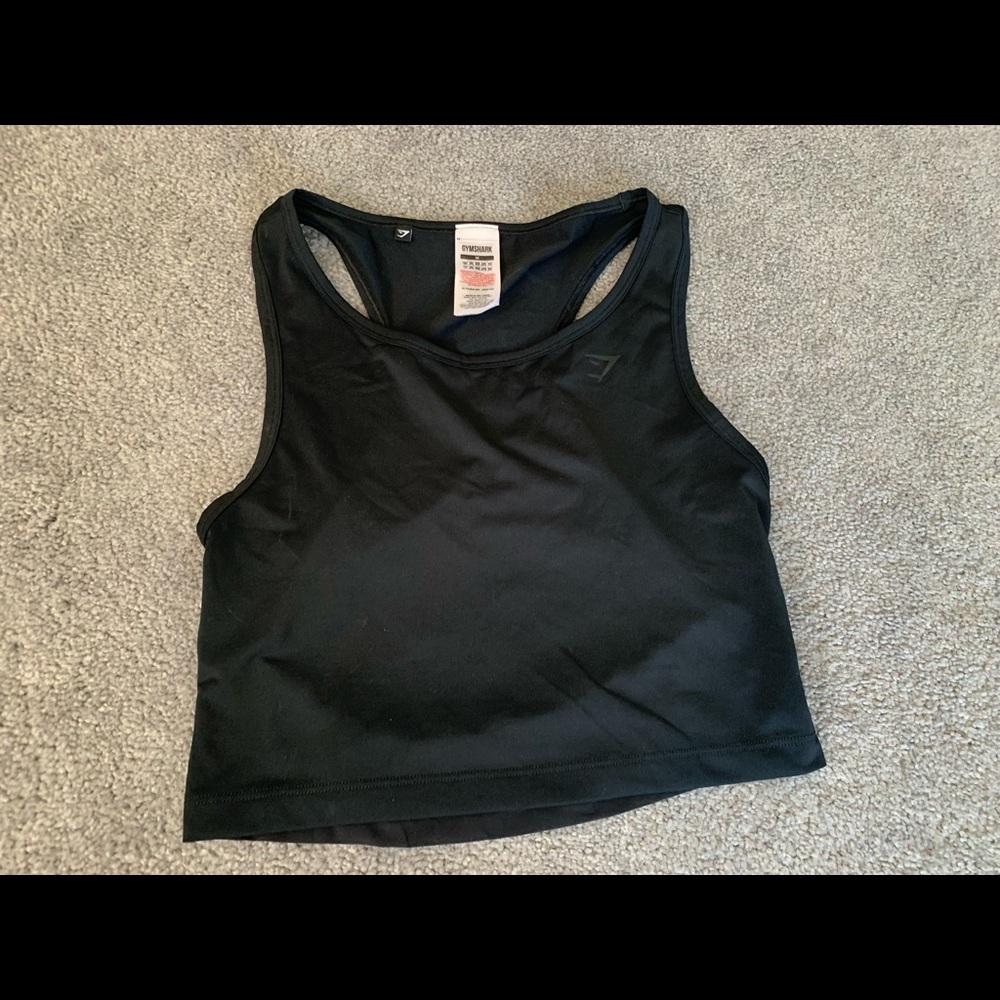 Black Gymshark Cropped Tank